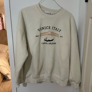 Altar’d State Cream Crewneck Sweatshirt -
